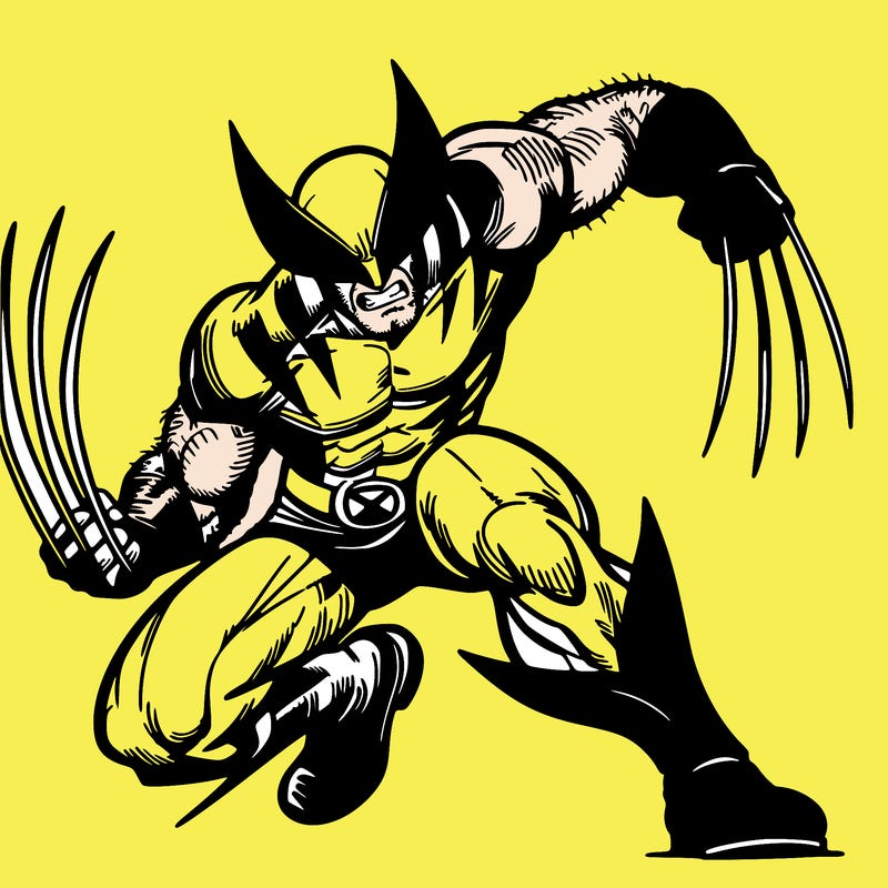 wolverine in intense combat