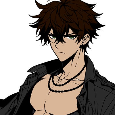 hot badass anime boy