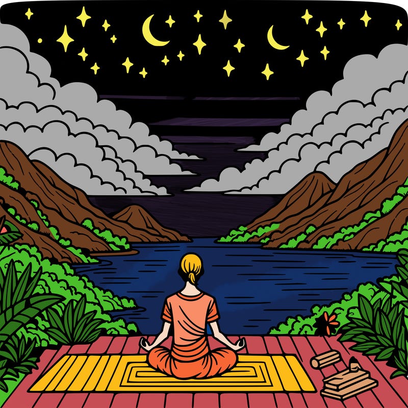 yoga with a pretty view