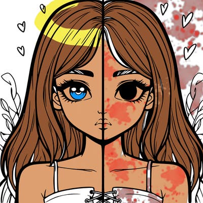 realistic girl split