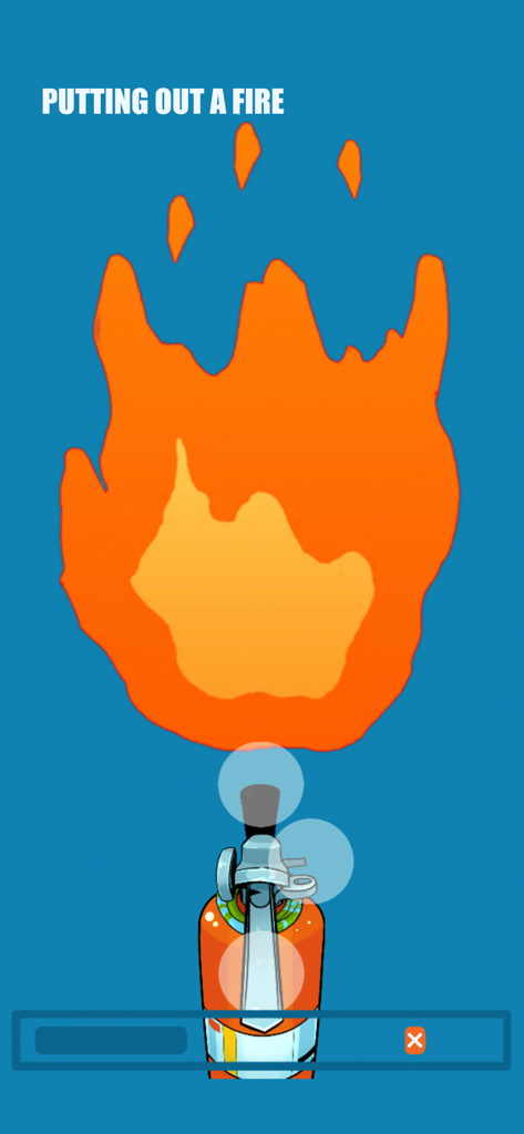 ilearntoboat - Interactive simulation for putting out a fire with an extinguisher