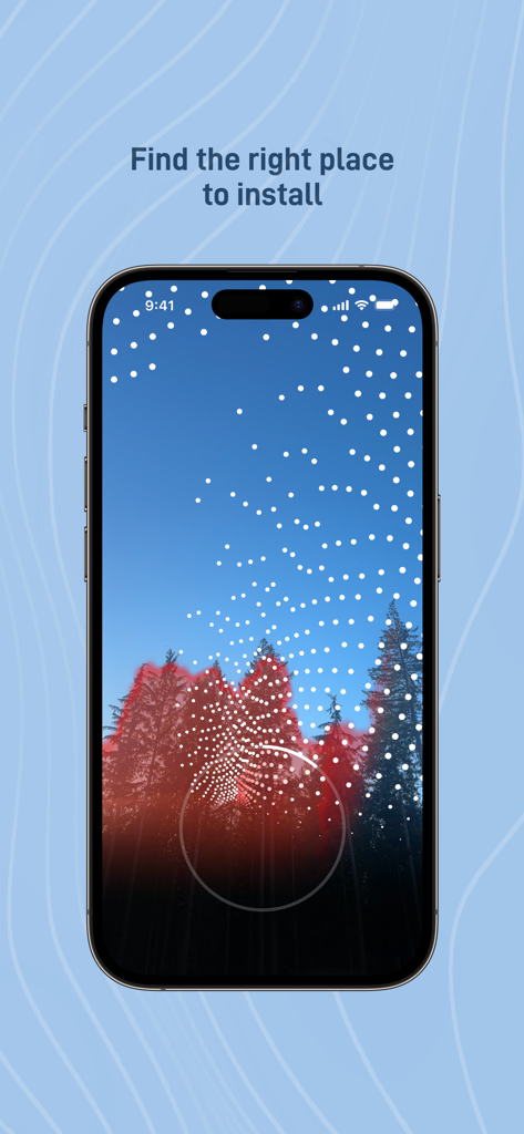 Starlink - Starlink app augmented reality tool identifying tree obstructions for satellite dish installation.