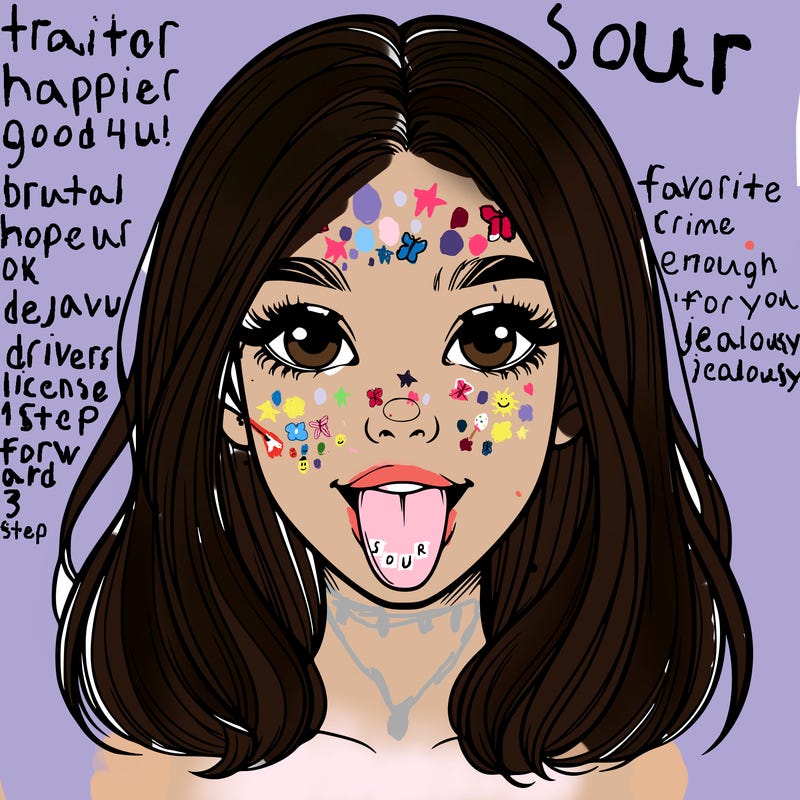 realistic girl with her tongue out