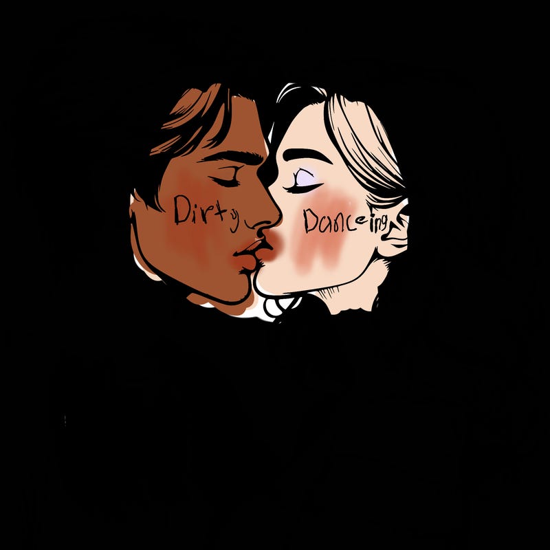 realistic couple kissing