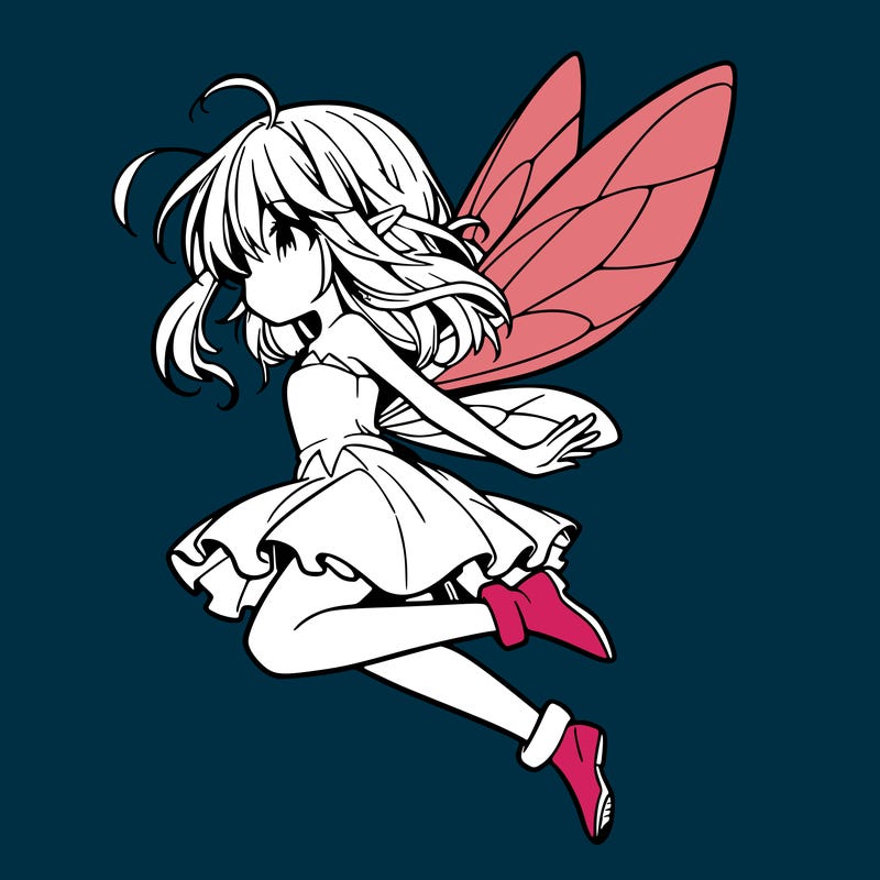 manga fairy flying