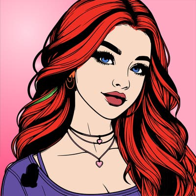 detailed realistic girl