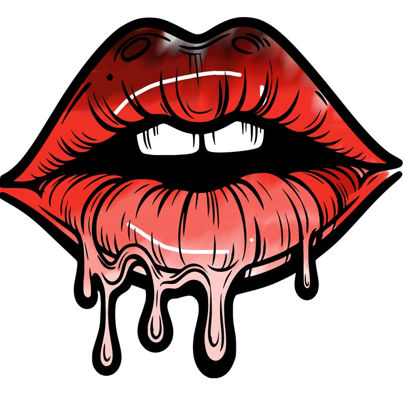 lips that look realistic and drip