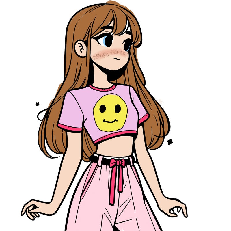 girl in a cute crop top