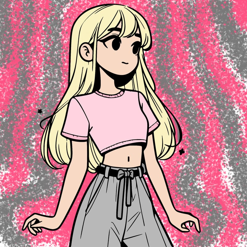 girl in a cute crop top