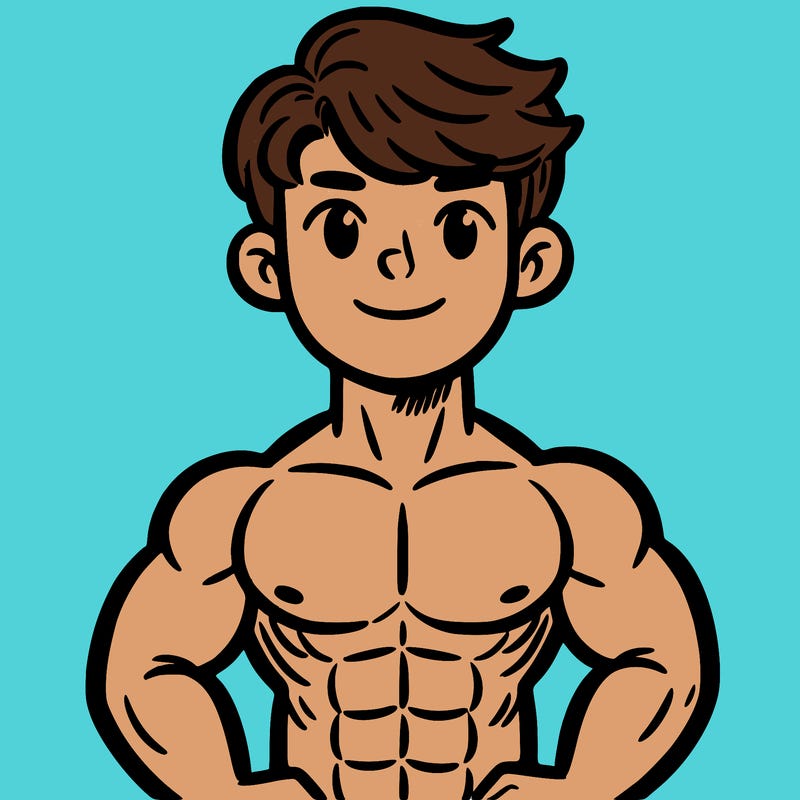 shirtless muscular boy