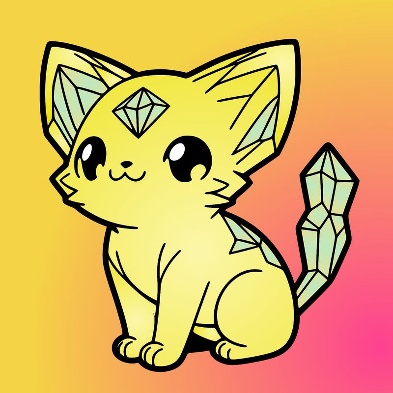crystal kitten