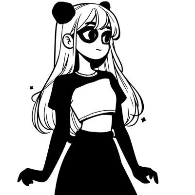 girl in a cute crop top