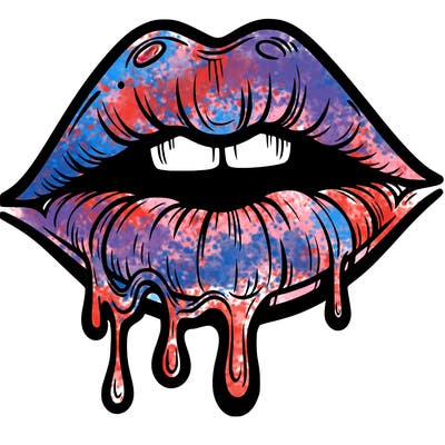 lips that look realistic and drip