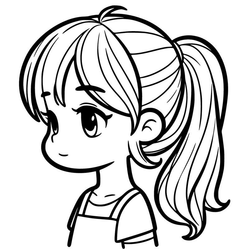 girl in ponytail