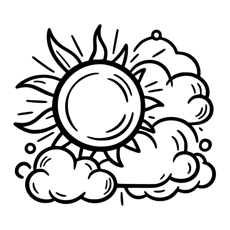 sun and clouds