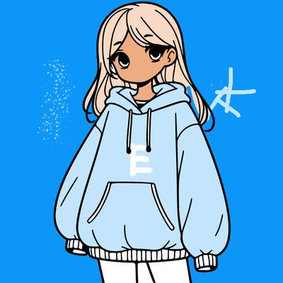 girl with big sweatshirt