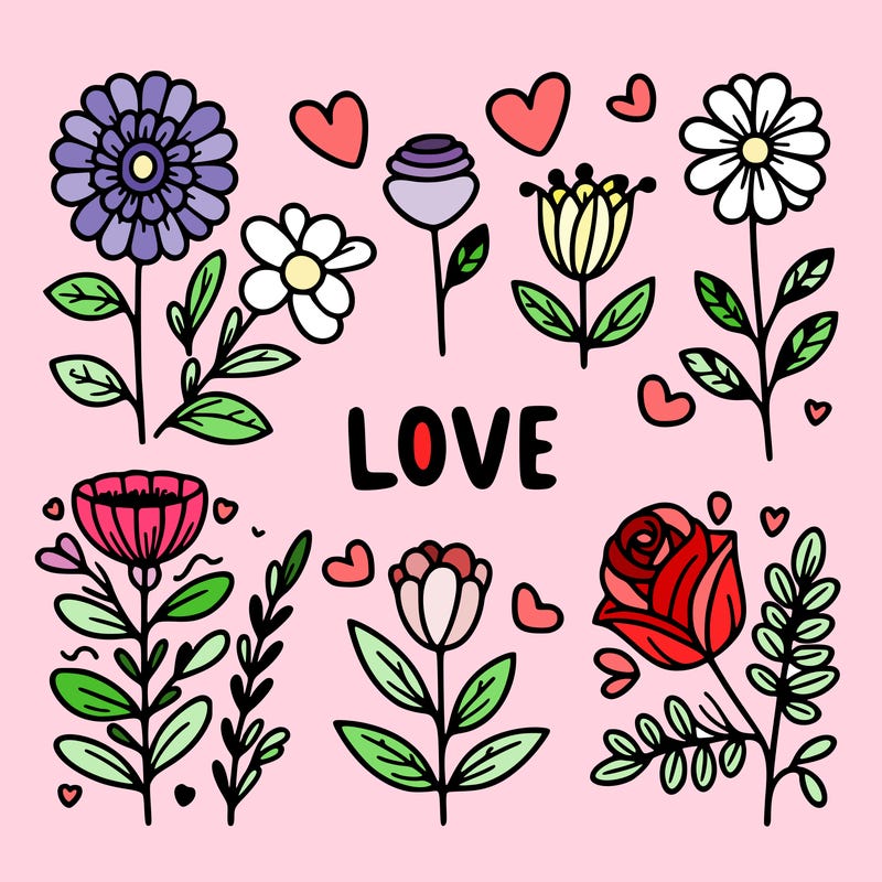 love described by flowers