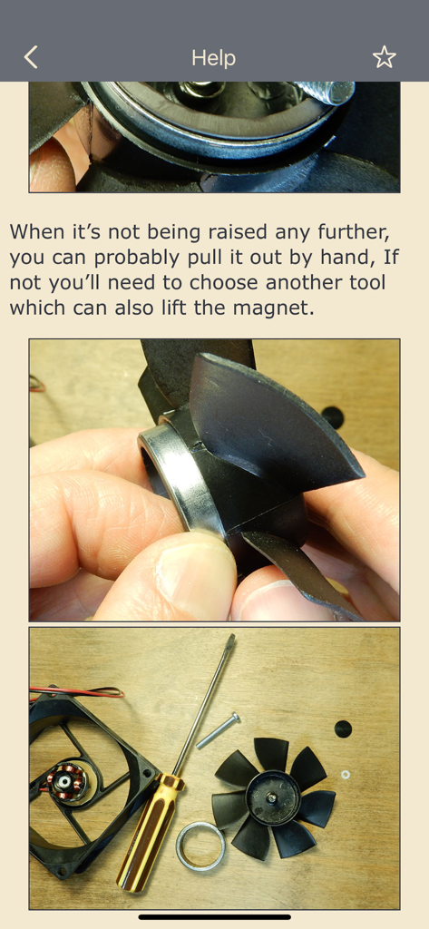 Hands assembling a DIY wind meter using a fan impeller and magnets