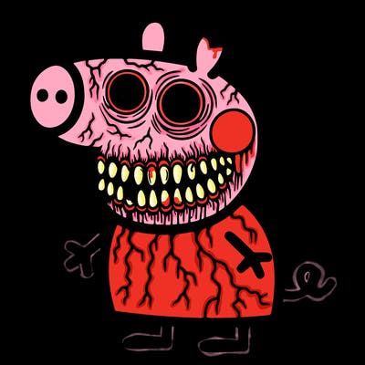 creepy peppa pig creepy pig