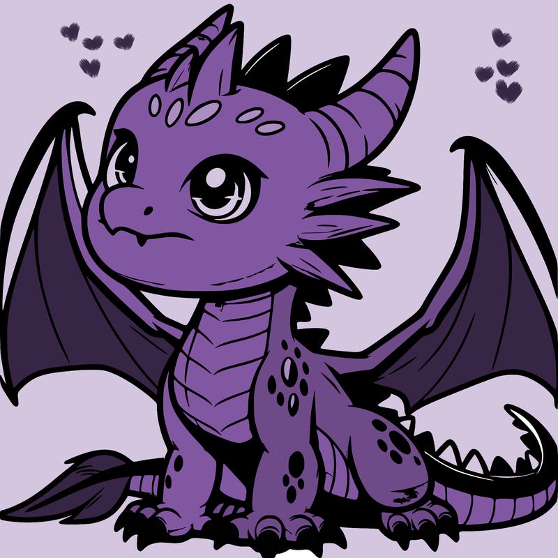 fierce baby night dragon