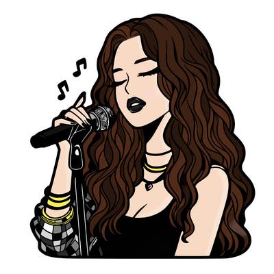 realistic female singer