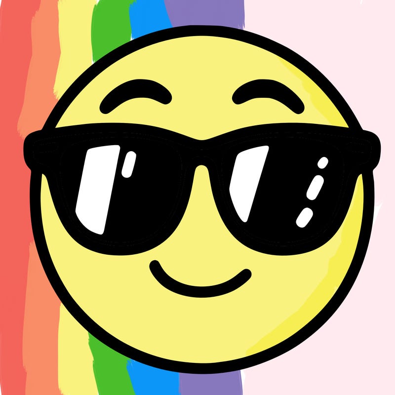emoji with sunglasses