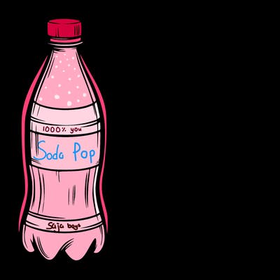 a soda bottle