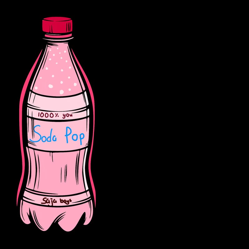 a soda bottle