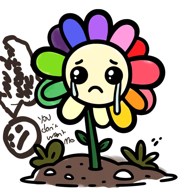 sad flower
