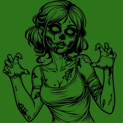 realistic zombie girl
