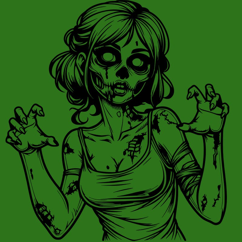 realistic zombie girl