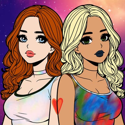 realistic twin sisters