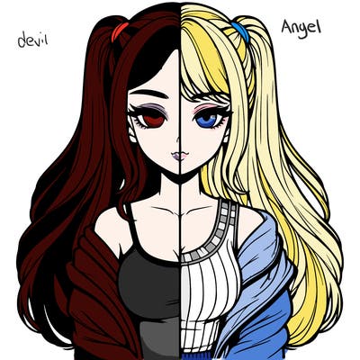 realistic girl split