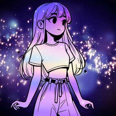 girl in a cute crop top