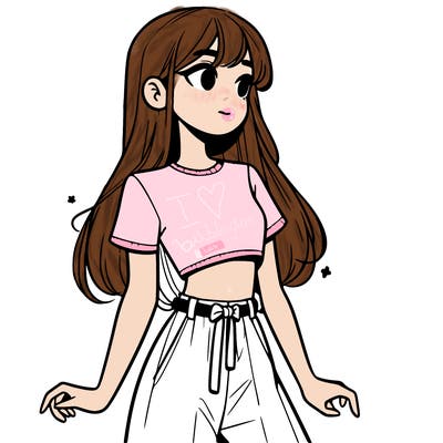 girl in a cute crop top