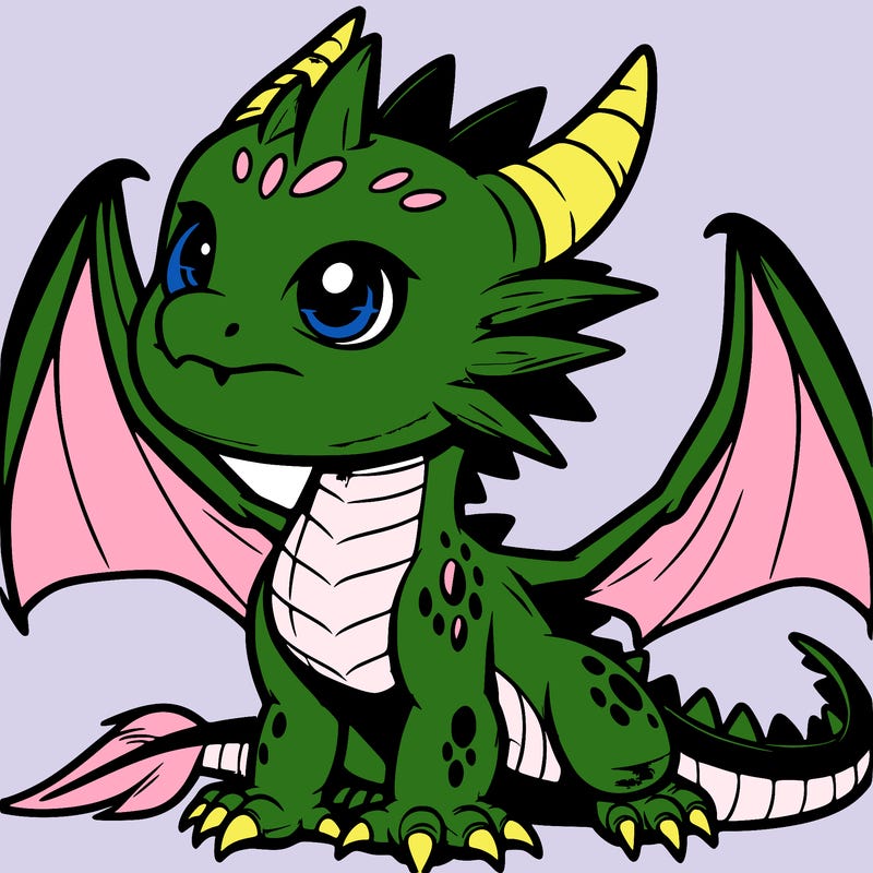 fierce baby night dragon