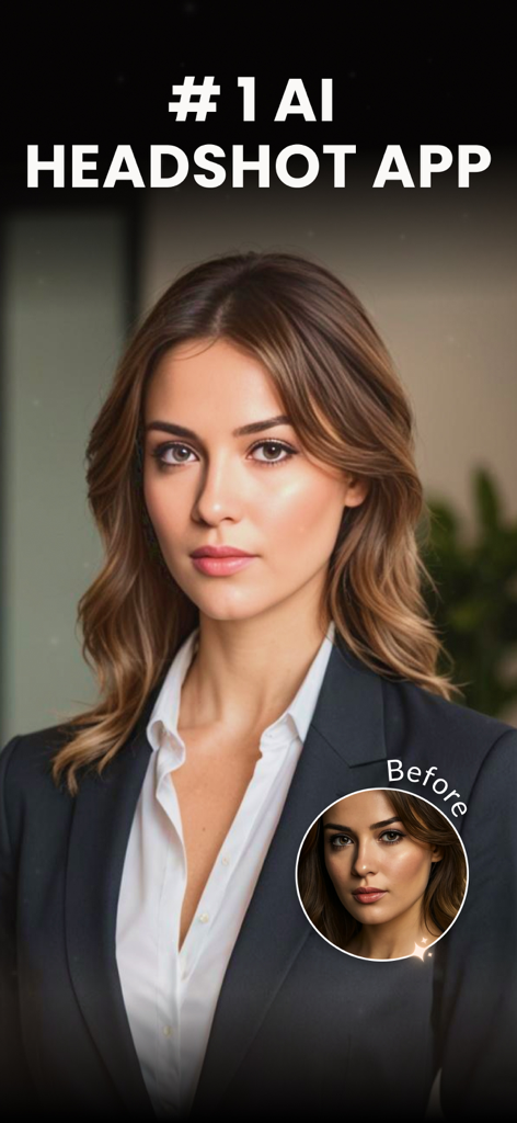 Professional business headshot of a woman created using ShotX AI app