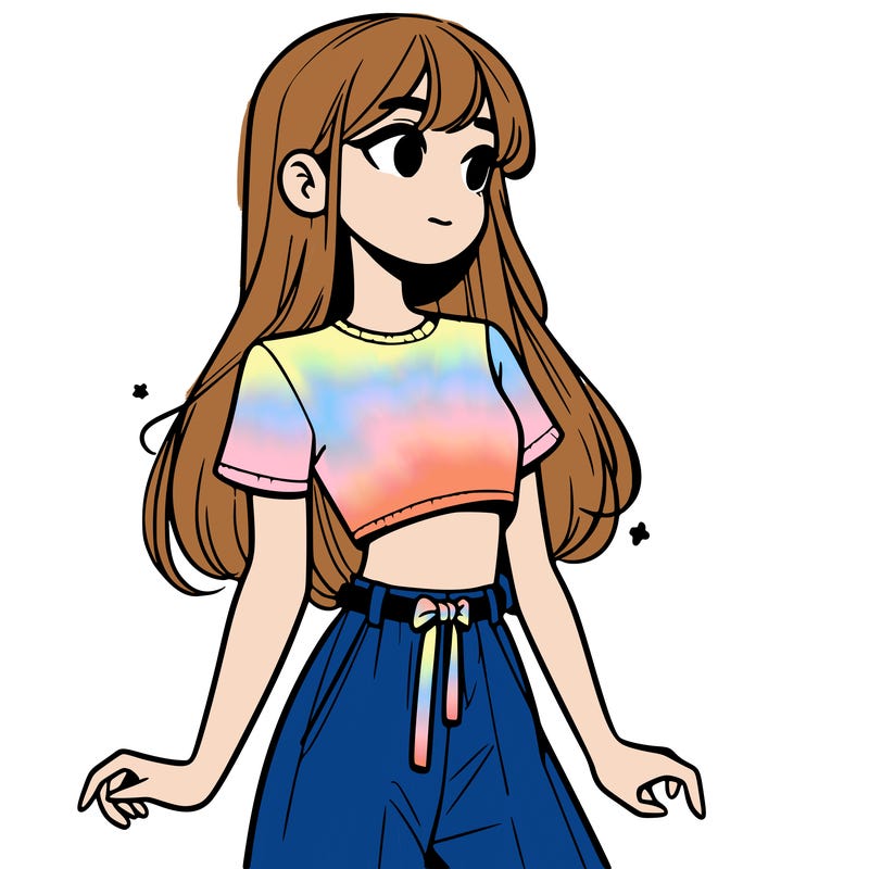 girl in a cute crop top