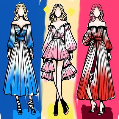 fashion models dresses