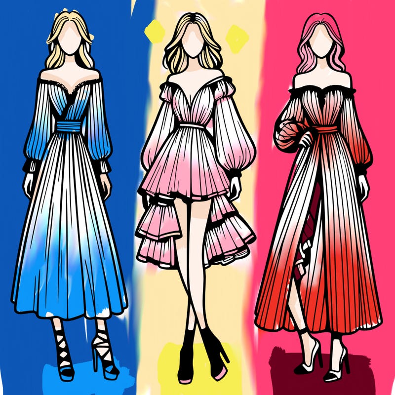 fashion models dresses