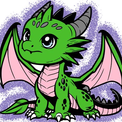 fierce baby night dragon
