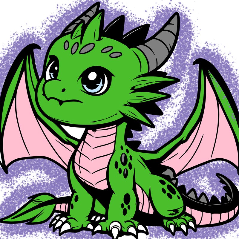 fierce baby night dragon