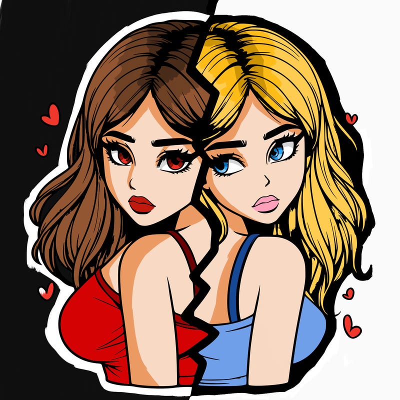 realistic girl split