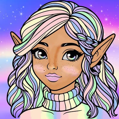 realistic girl elf