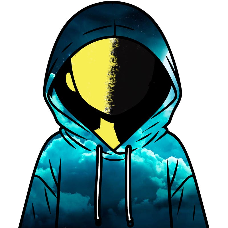 faceless girl in hoodie