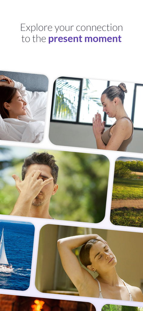 Gradual Life: Yoga, Meditation - Personas diversas practicando yoga, meditación y estiramientos para la atención plena y el bienestar.