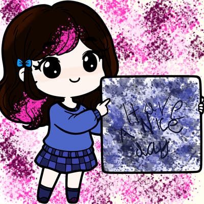 cute girl holding white sign