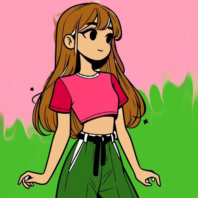 girl in a cute crop top