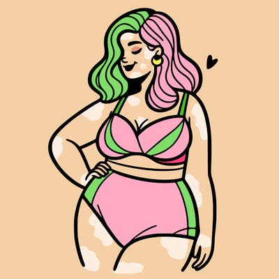 plus size woman bathing suit