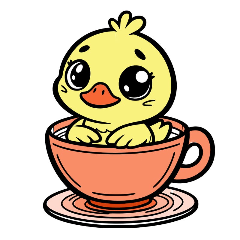 duck in a cup